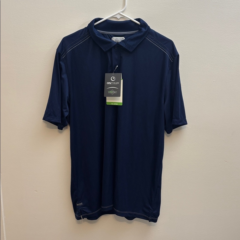 Men's Navy Polo Shirt OnTour WEBtech XL